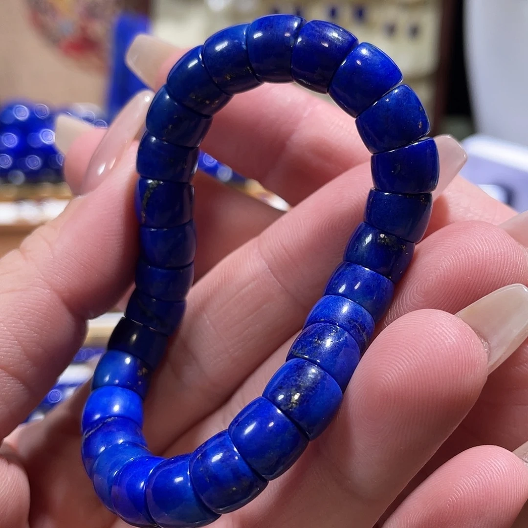 青金石未镶嵌9mm大肠串