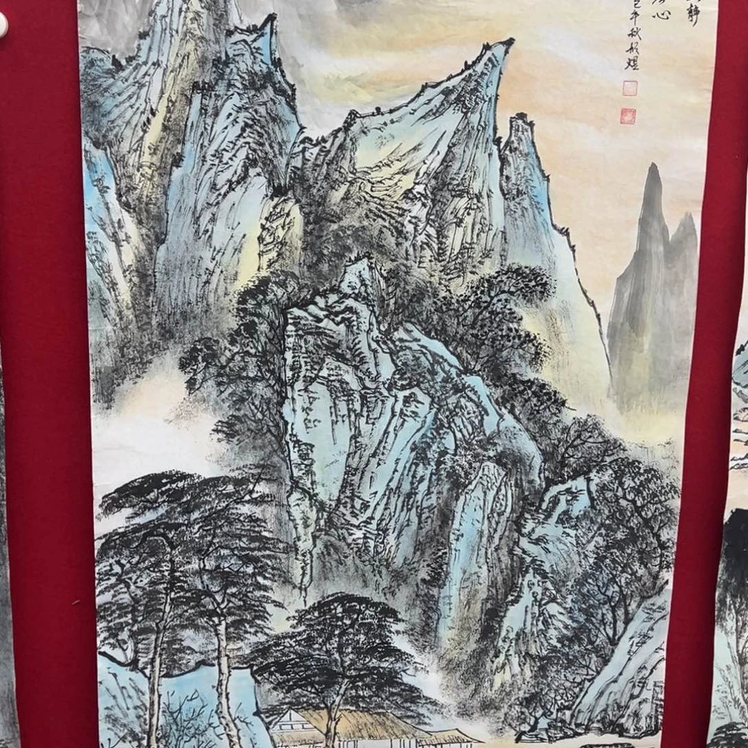国画绘画作品在国内