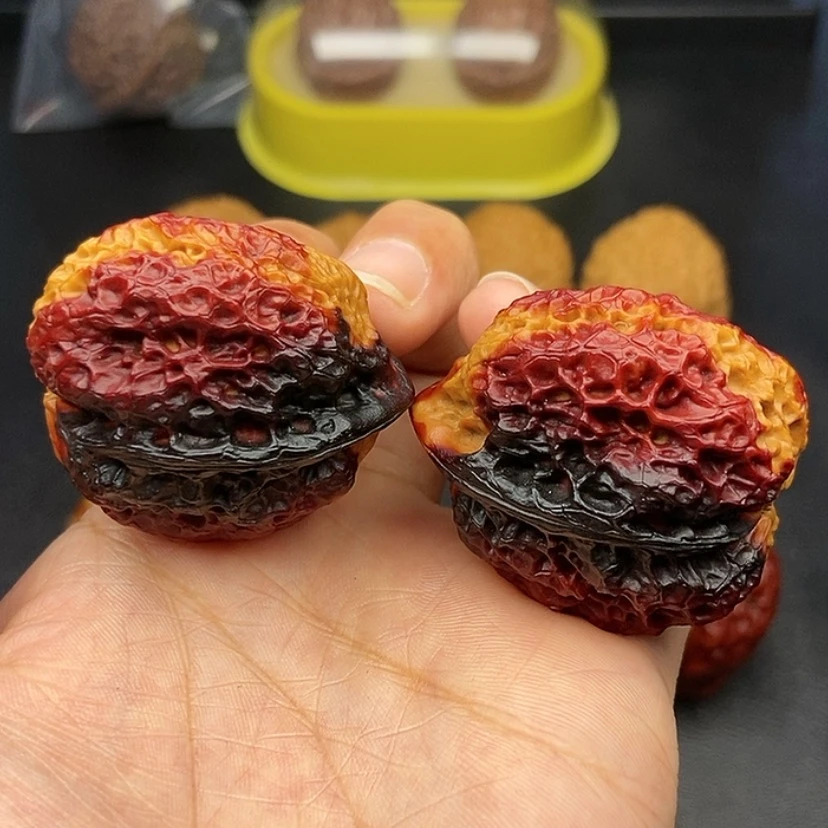 【闪购商品】把件文玩核桃39尺领头羊蟾