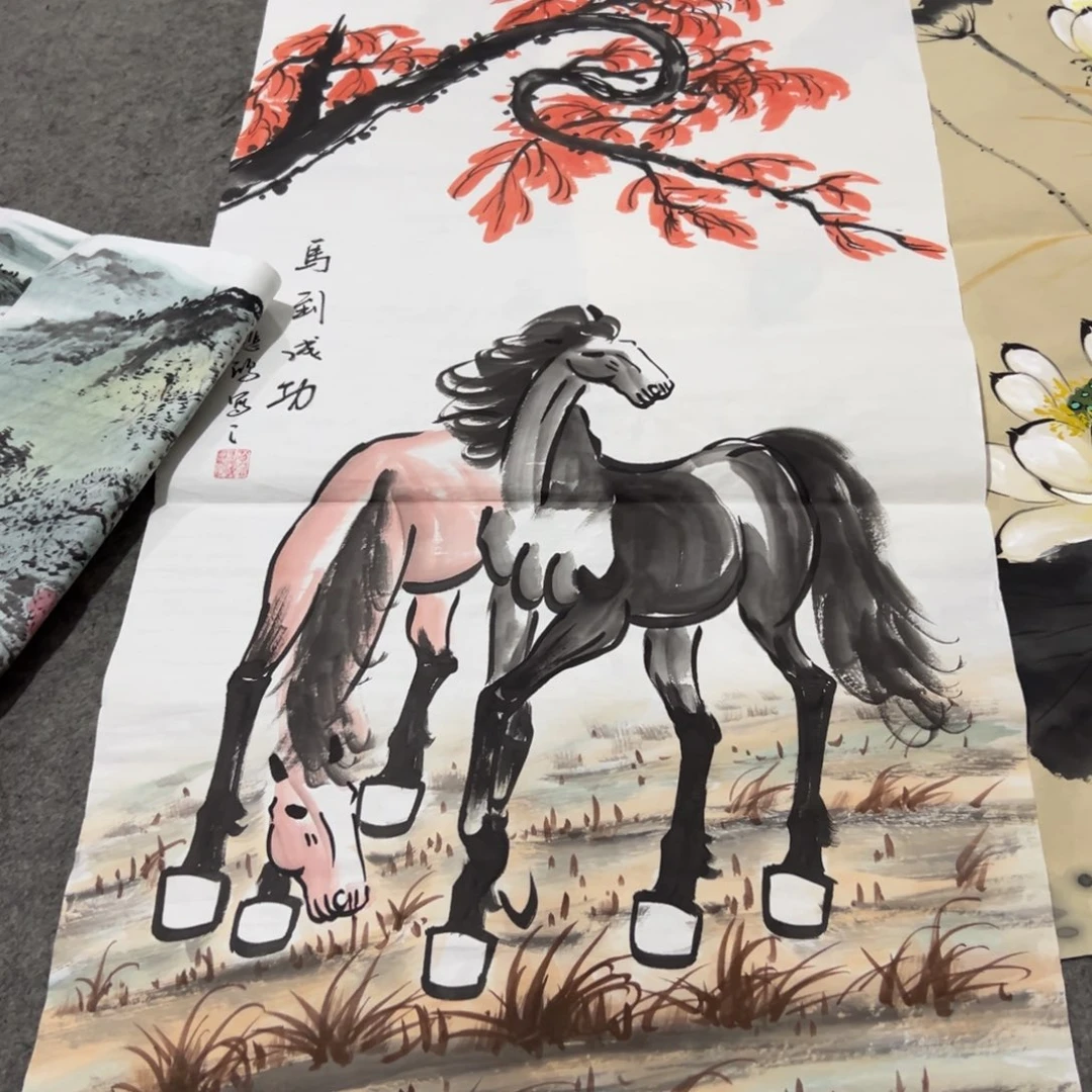 国画国画作品画心一张