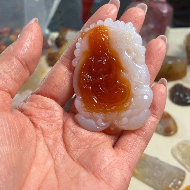 玛瑙/玉髓未镶嵌吊坠(不含链)
