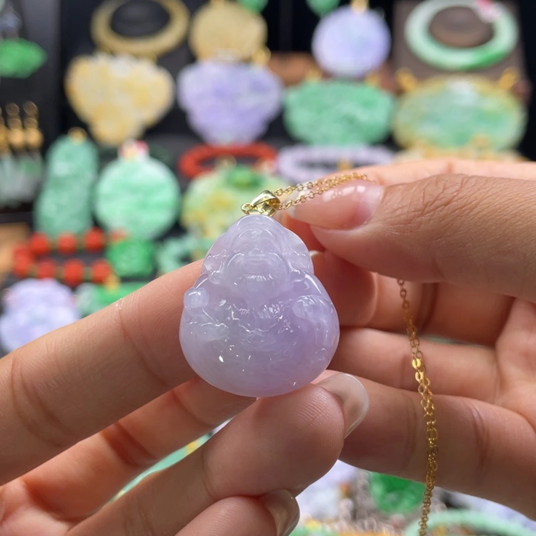 翡翠未镶嵌颈饰代编织