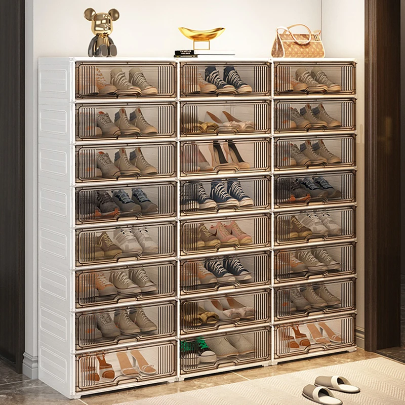 KSDIY免工具鞋柜家用门口室内鞋架鞋子收纳神器多层防尘鞋盒收纳