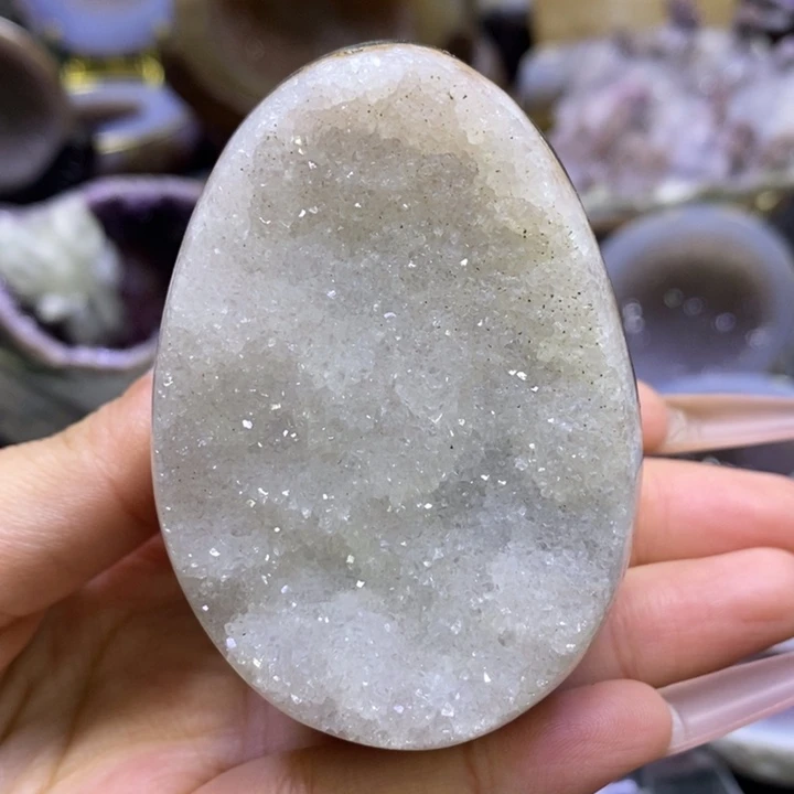 未镶嵌珠宝半成品水晶棉花蛋