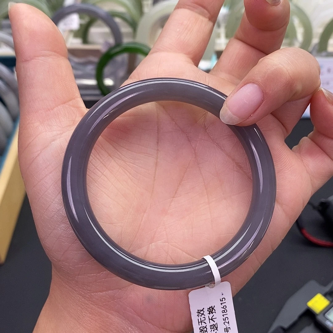 和田玉未镶嵌手镯56.57