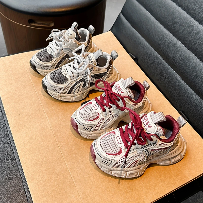 儿童运动鞋2025春秋新款男童软底老爹鞋女童轻便休闲鞋中大童鞋潮