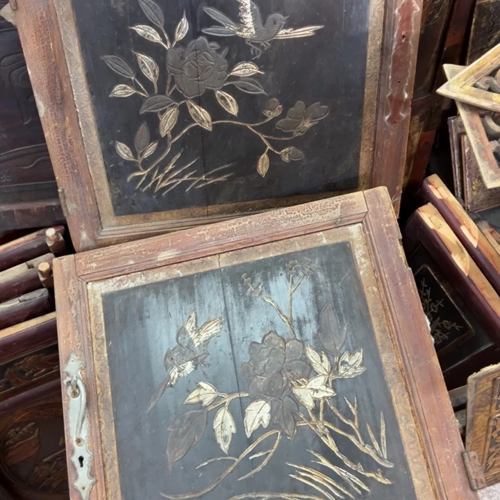 .***牙香榧木老木雕花板艺术