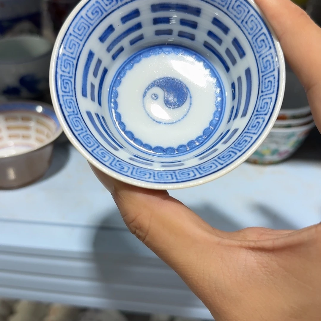 瓷片摆件手绘瓷器处理