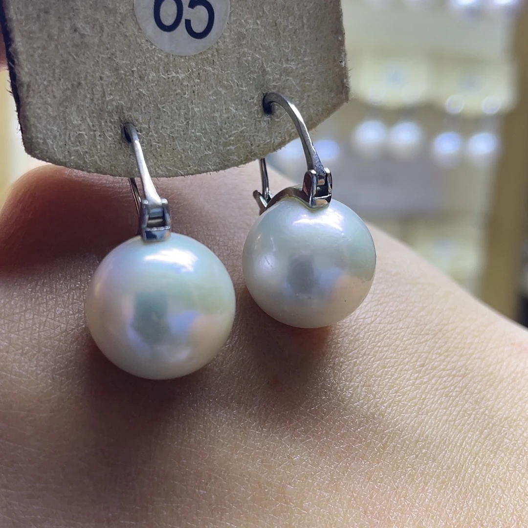 耳饰淡水珍珠银S925镶嵌