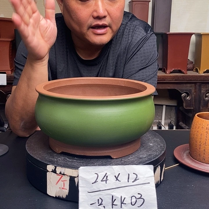 紫砂花盆货号一只KK003