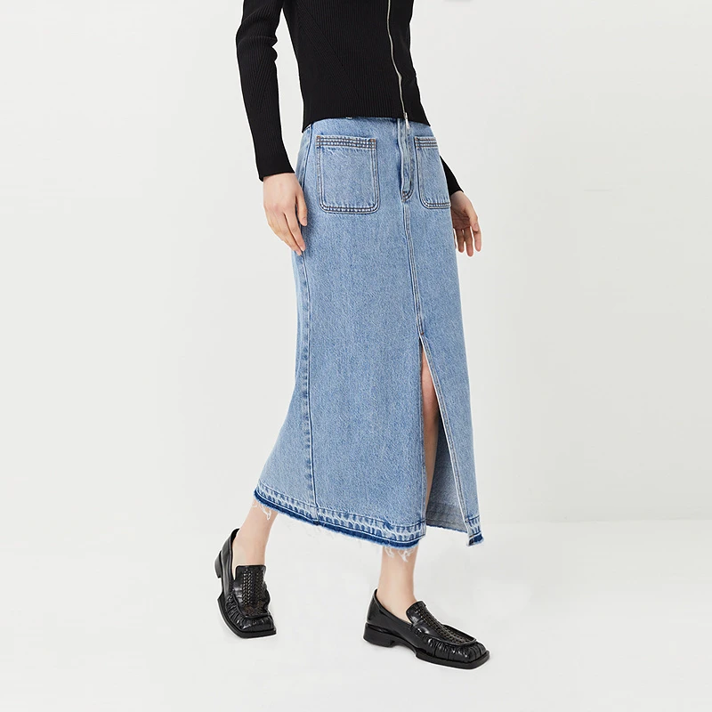 【商场同款】LILY2024春新款女装半身裙124140G6204