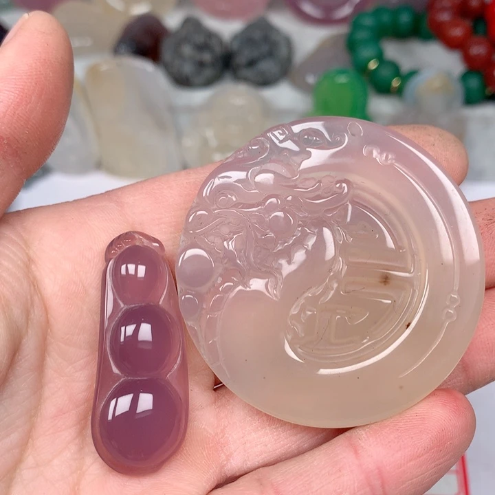 玛瑙/玉髓颈饰未镶嵌石**秀