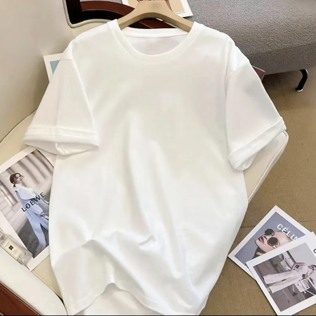 韩系春秋设计感百搭爆款短袖打底衫女夏季时尚T恤H495(不分袖标)