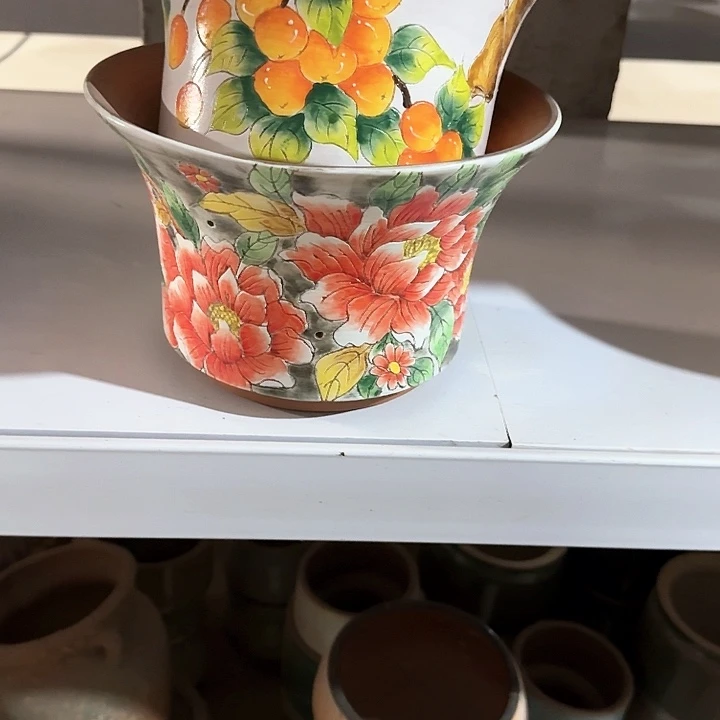 紫砂花盆汤****界文姐花盆