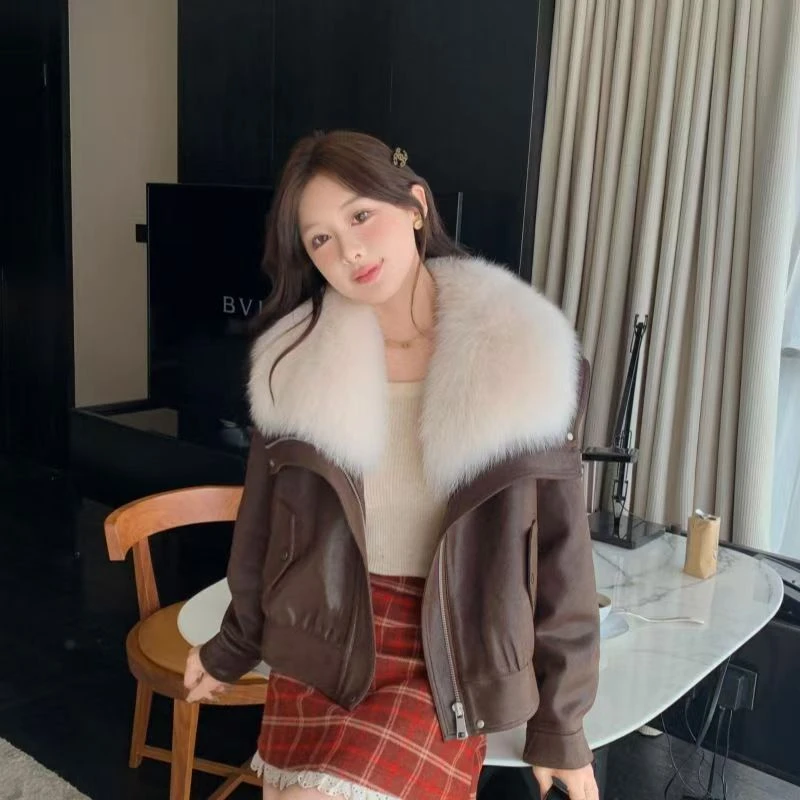 晶晶专属新款气质加厚加绒百搭时尚派克服8836#