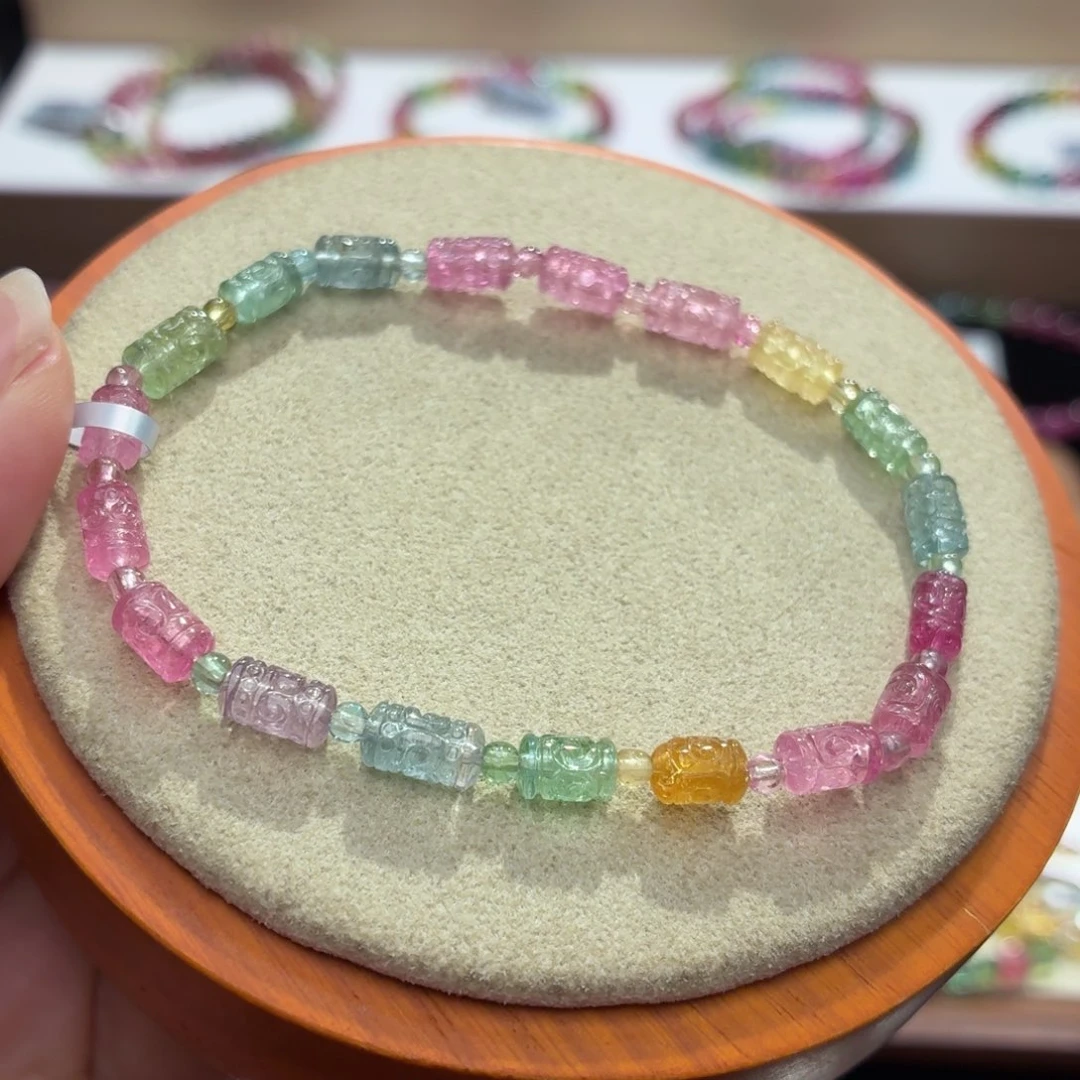 手串碧玺未镶嵌两天看货期