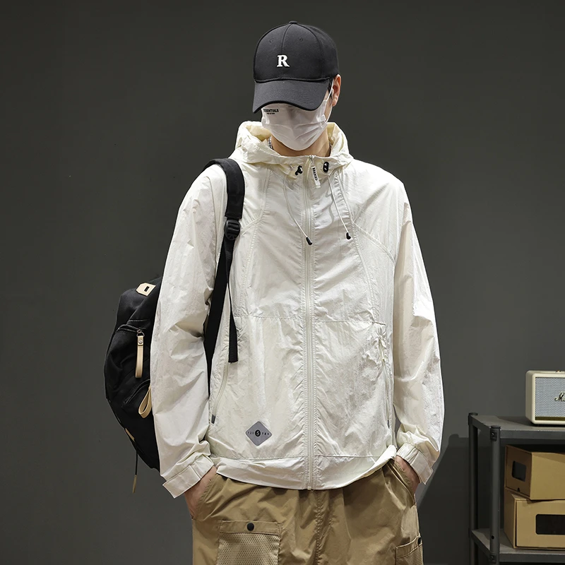 夏季轻薄透气凉感冰丝防晒衣外套男2025新款防紫外线皮肤衣钓鱼服