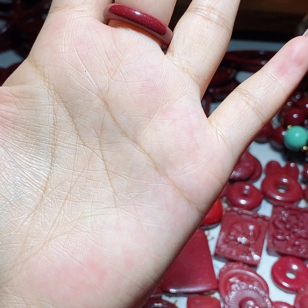 天然辰砂朱砂吊坠