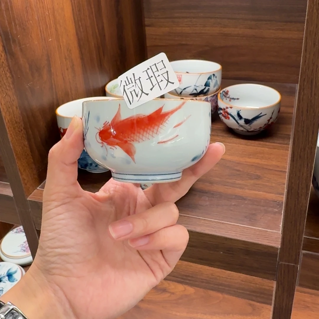 微瑕釉下彩纯手绘