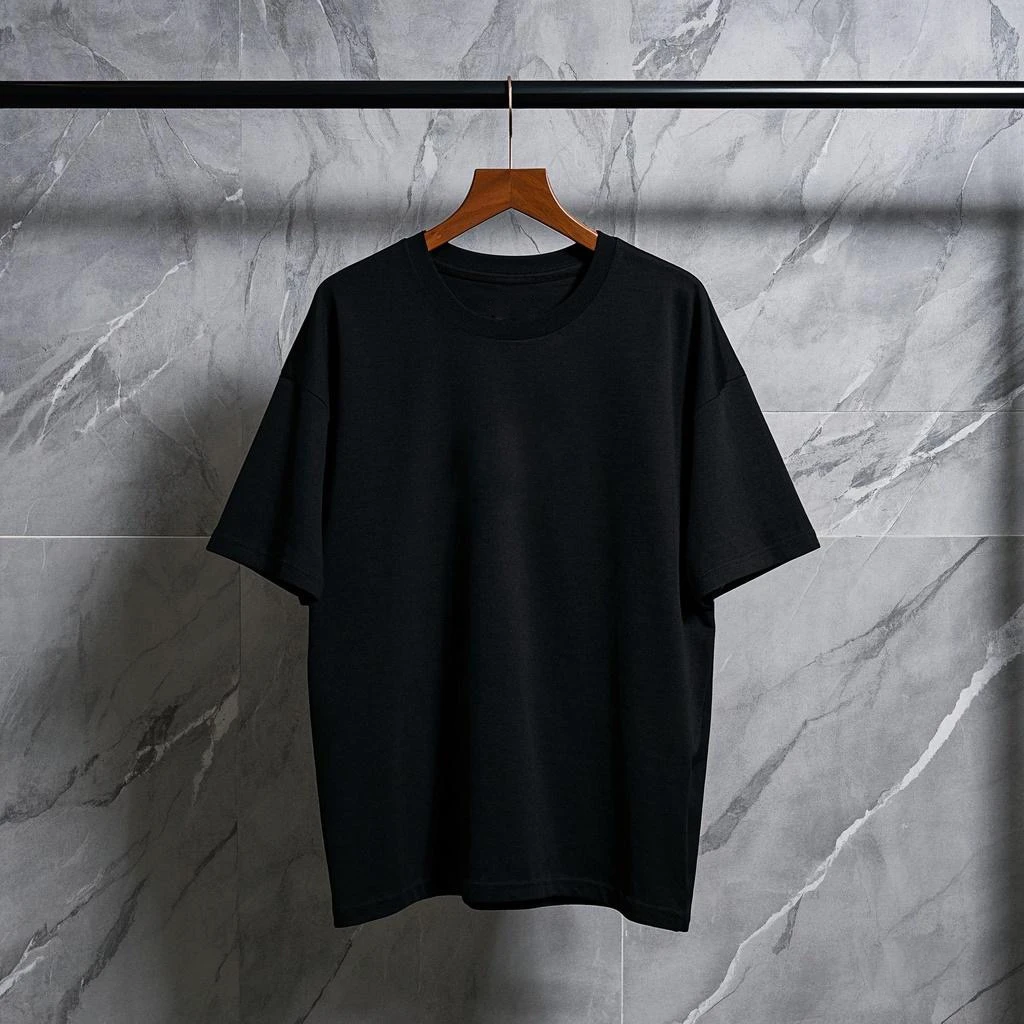 【1022#】新款春夏2025轻奢高端烫钻时尚休闲半袖微宽男女同款短袖