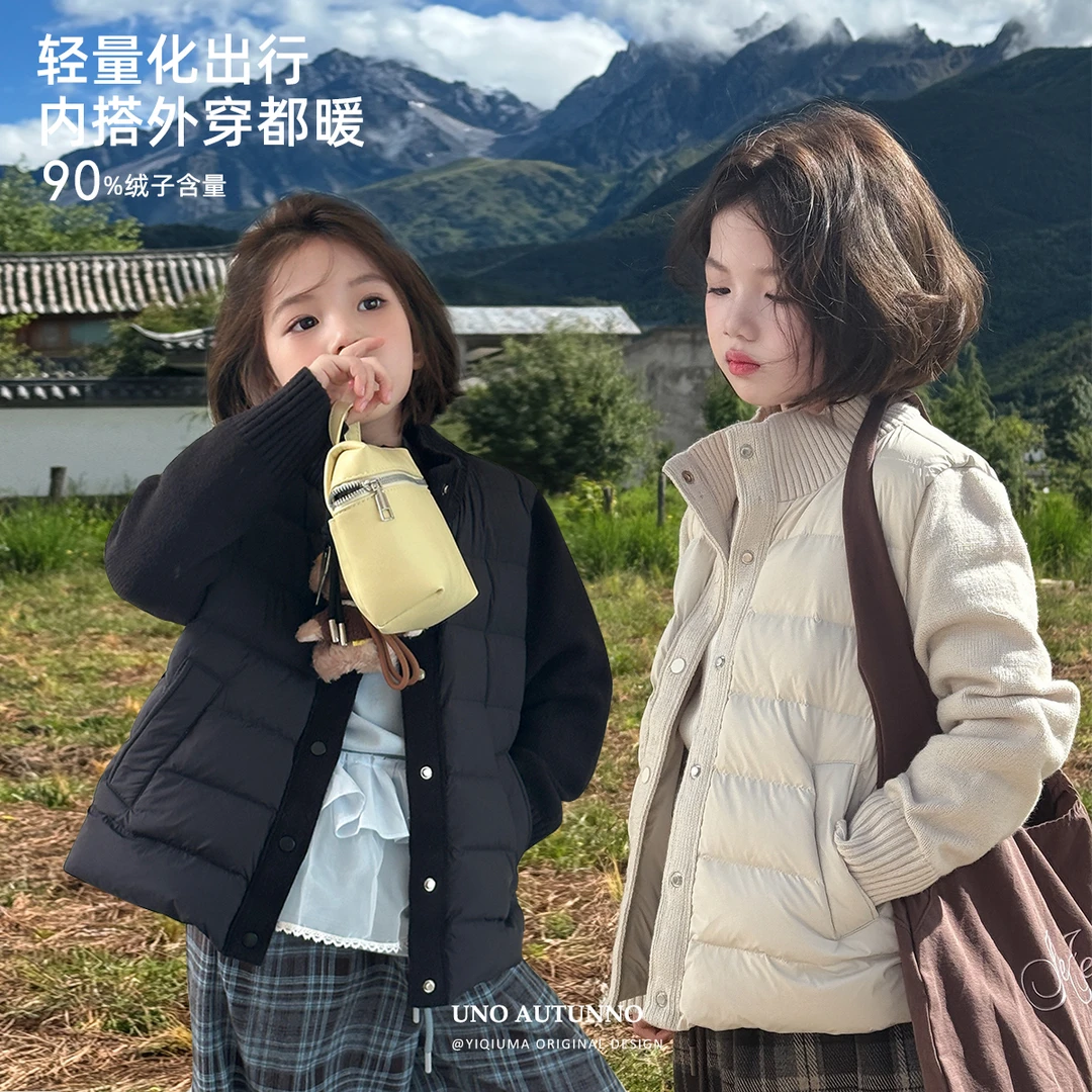 「UNO AUTUNNO」【进阶温暖系】女大童90白鴨絨杜邦三防羽絨服GD2026