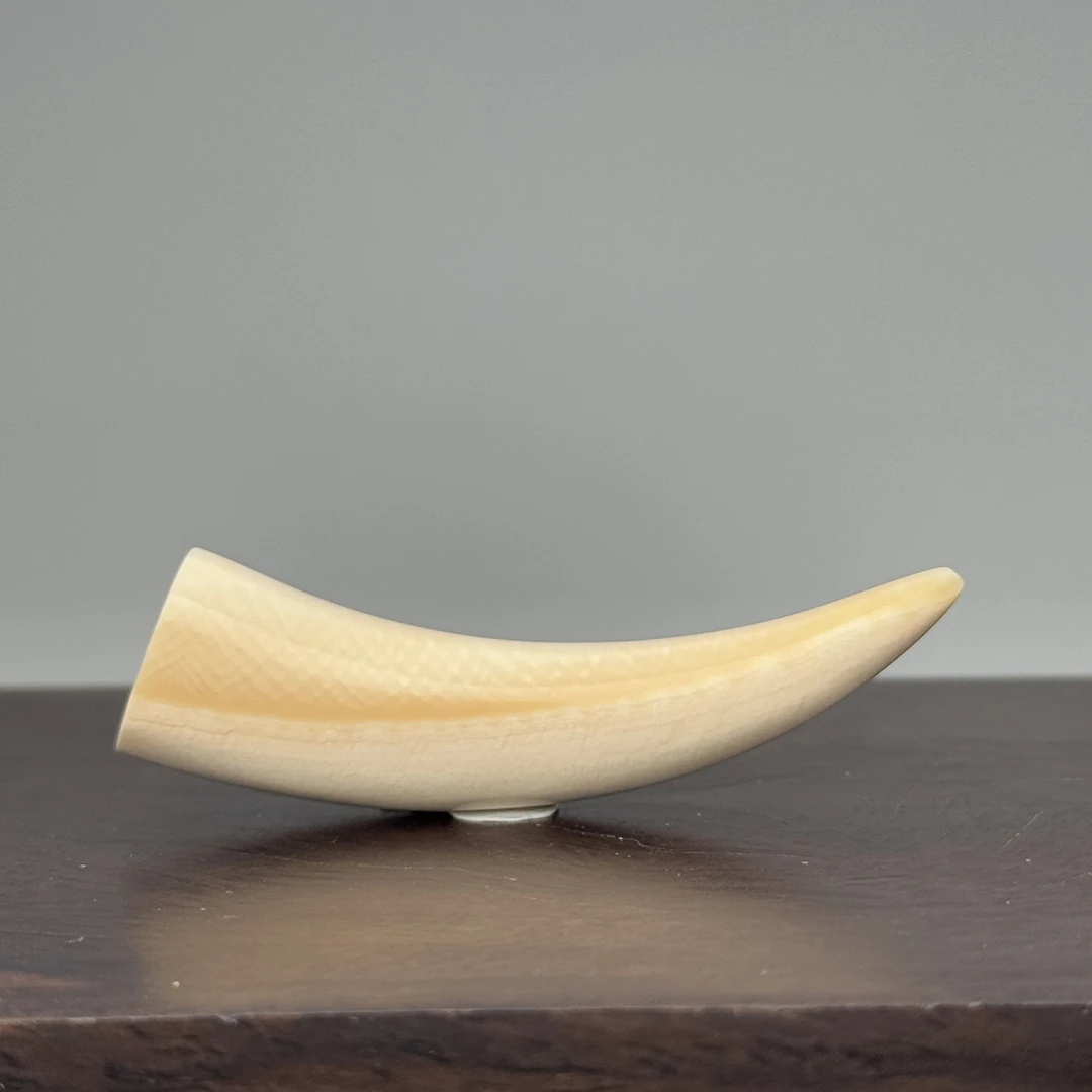 DEZHI/德志5.4g小牙尖吊坠天然猛犸牙K159默认打孔绑绳