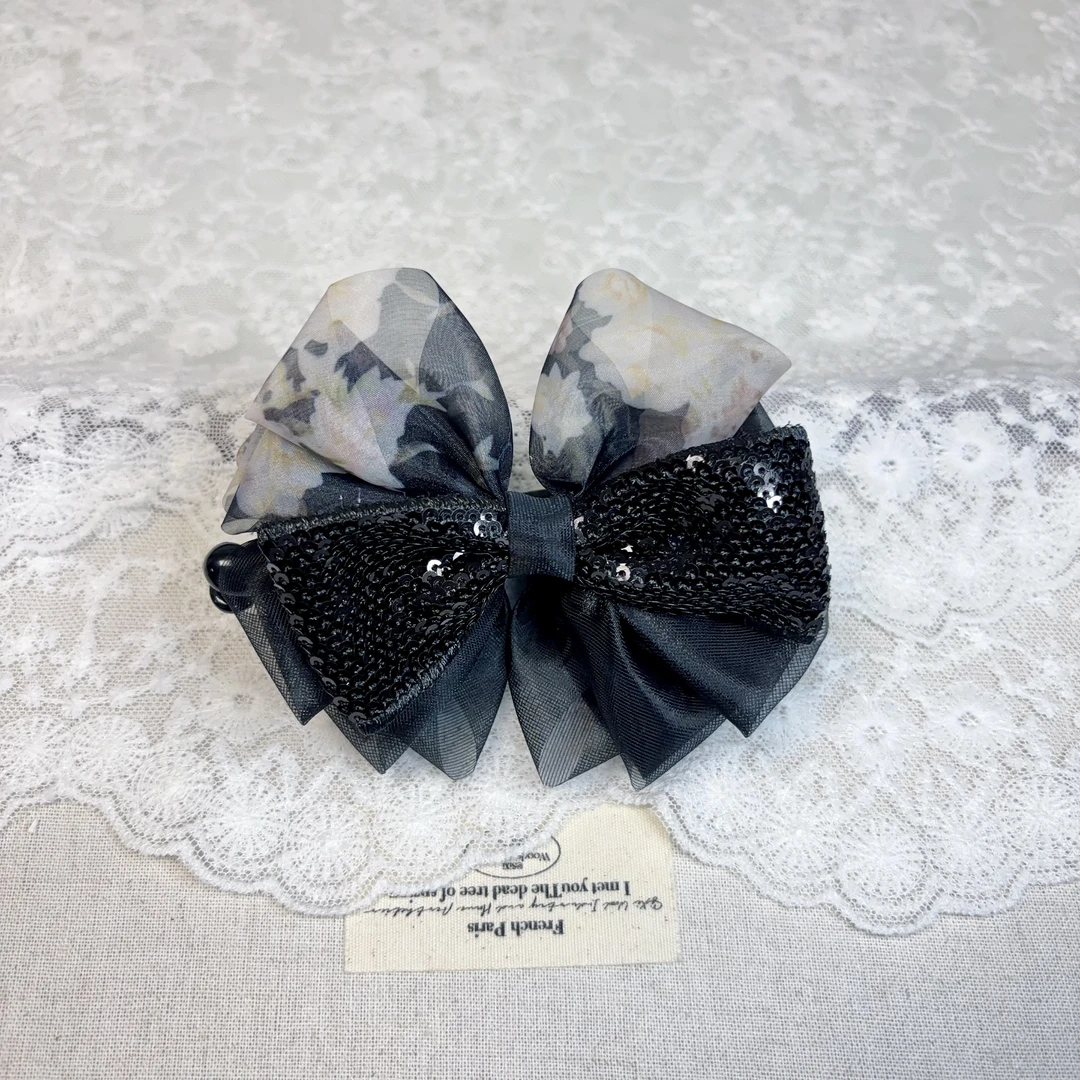 韩国东大门饰品发饰香蕉夹钢印款