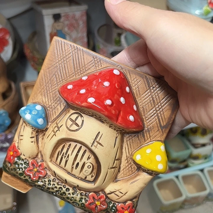 粗陶材质多肉花盆