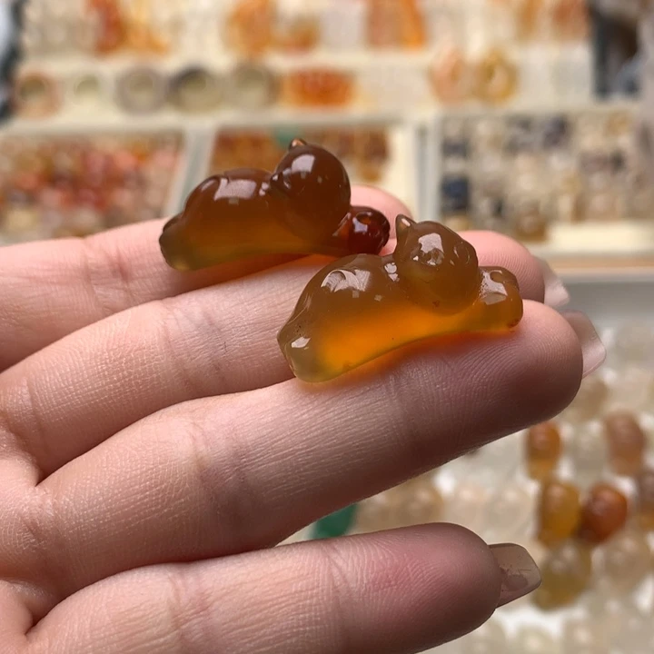 玛瑙/玉髓未镶嵌玛瑙福利趴趴猫