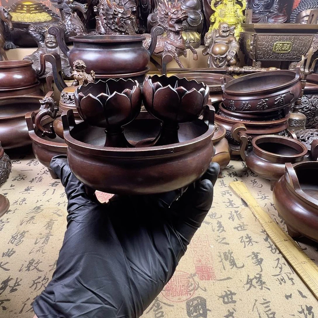 香炉 家用供香炉 风水摆件 聚宝盆 家居摆件