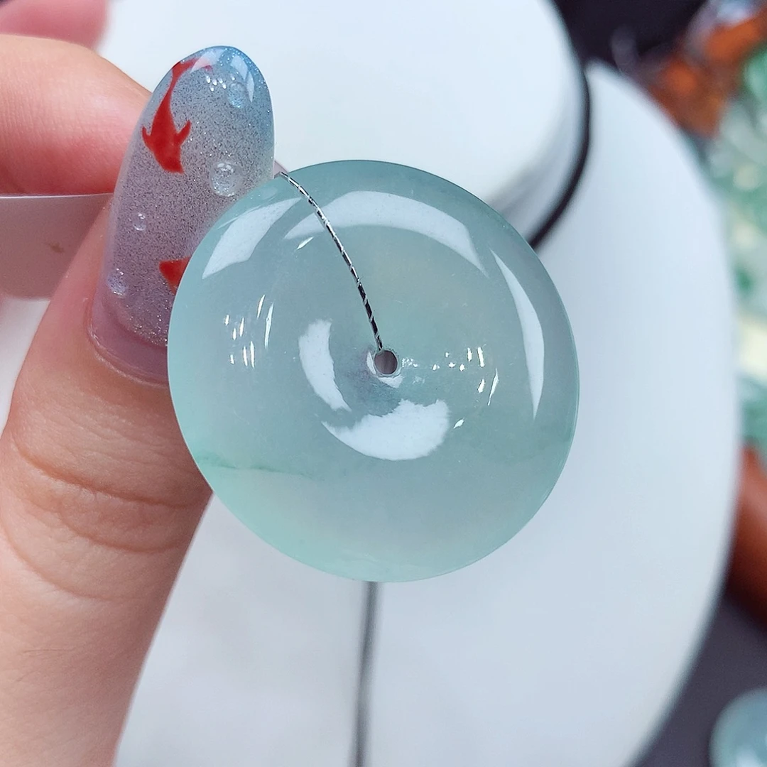 翡翠未镶嵌颈饰翡翠30，29.5/5