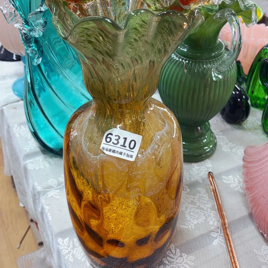 6310高38厘米 家悦琉璃花器摆件福利
