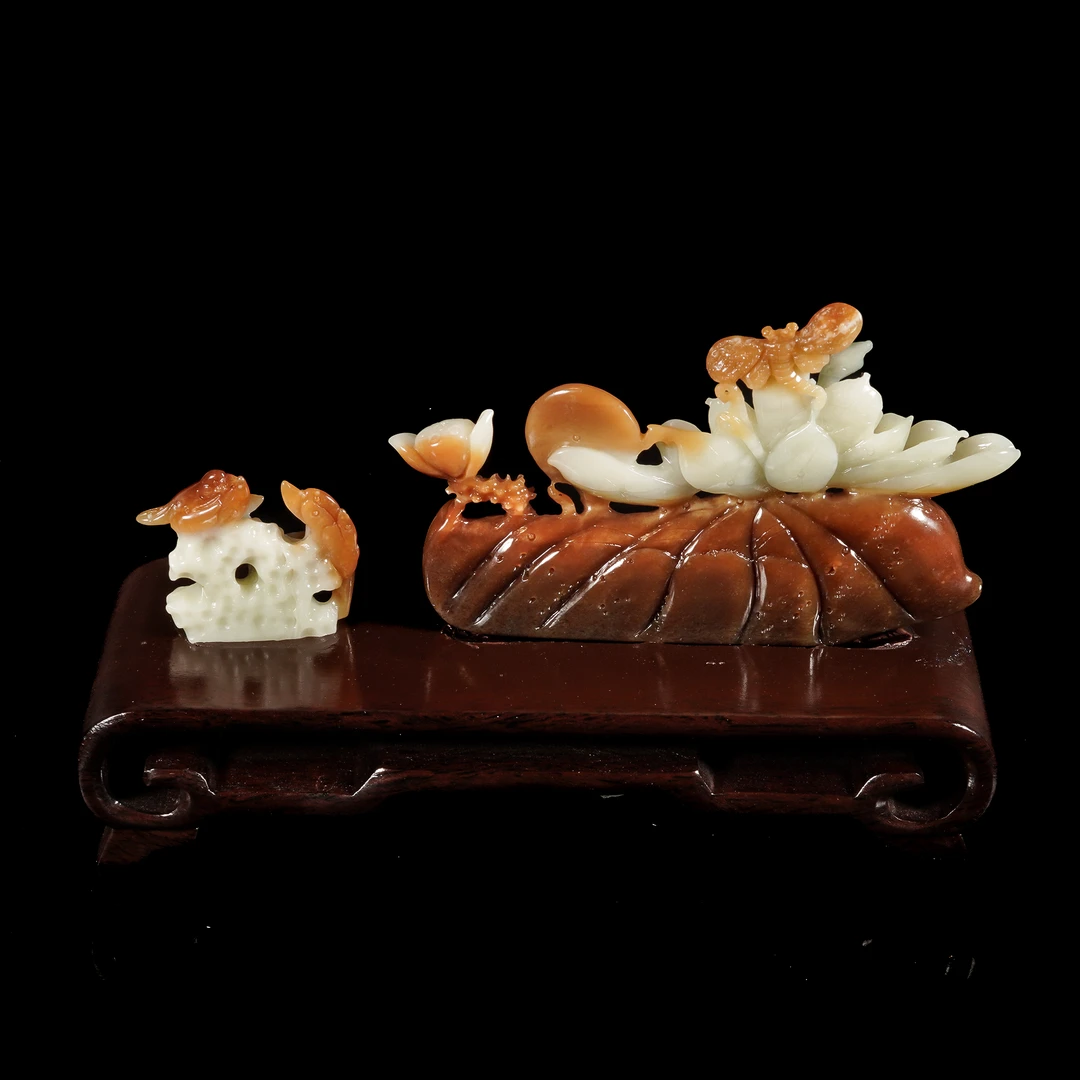 LOT.042和田玉巧雕喜事连连/X3188