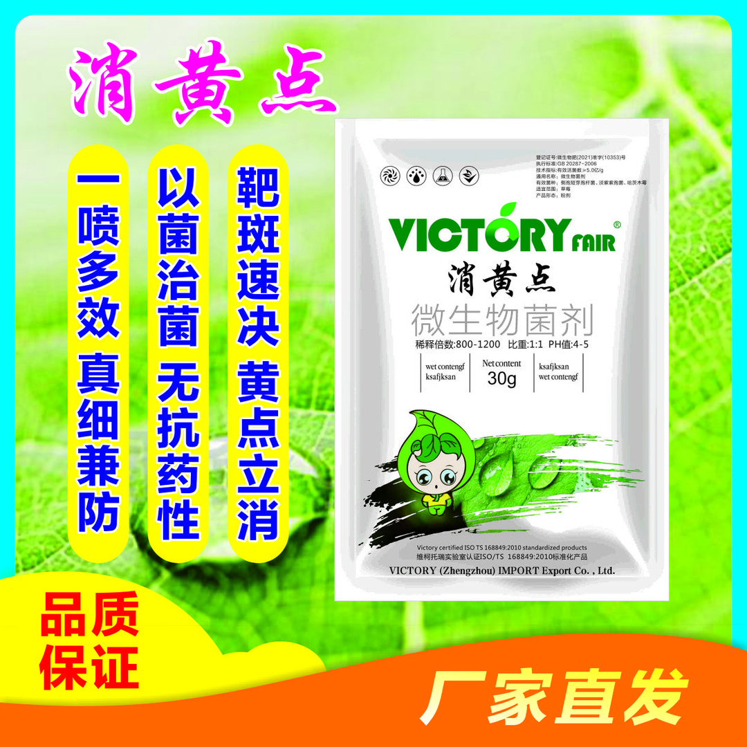 消黄点 粉剂专治靶斑黄点以菌治菌作用迅速持效期长微生物菌剂
