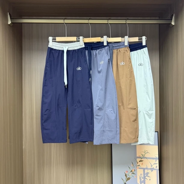 夏季儿童松紧腰弯刀裤儿童休闲裤中大童男女童