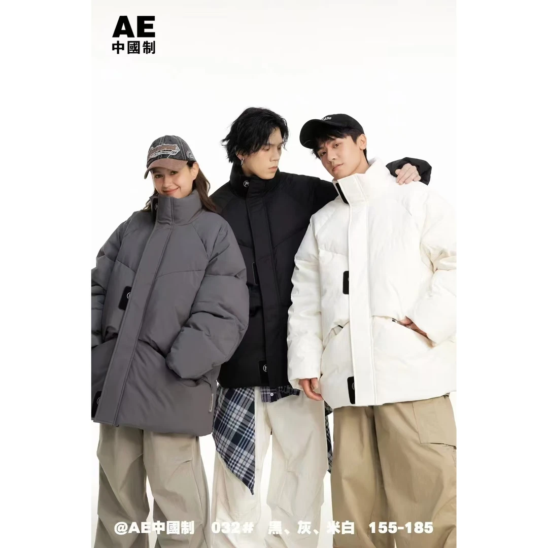 【FW032-灰色】青少年冬季潮品棉服