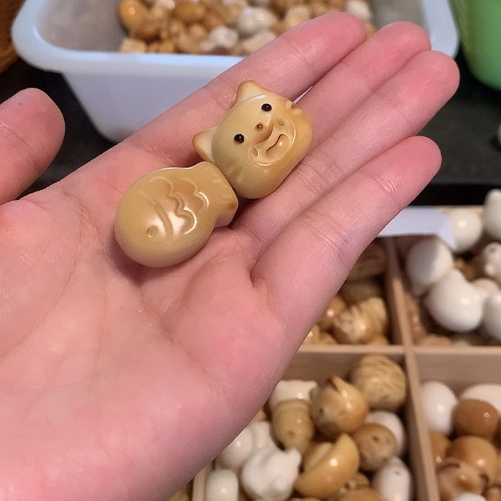 Y***S菩提根/象牙果手串象牙果混2颗瑕疵 不售后