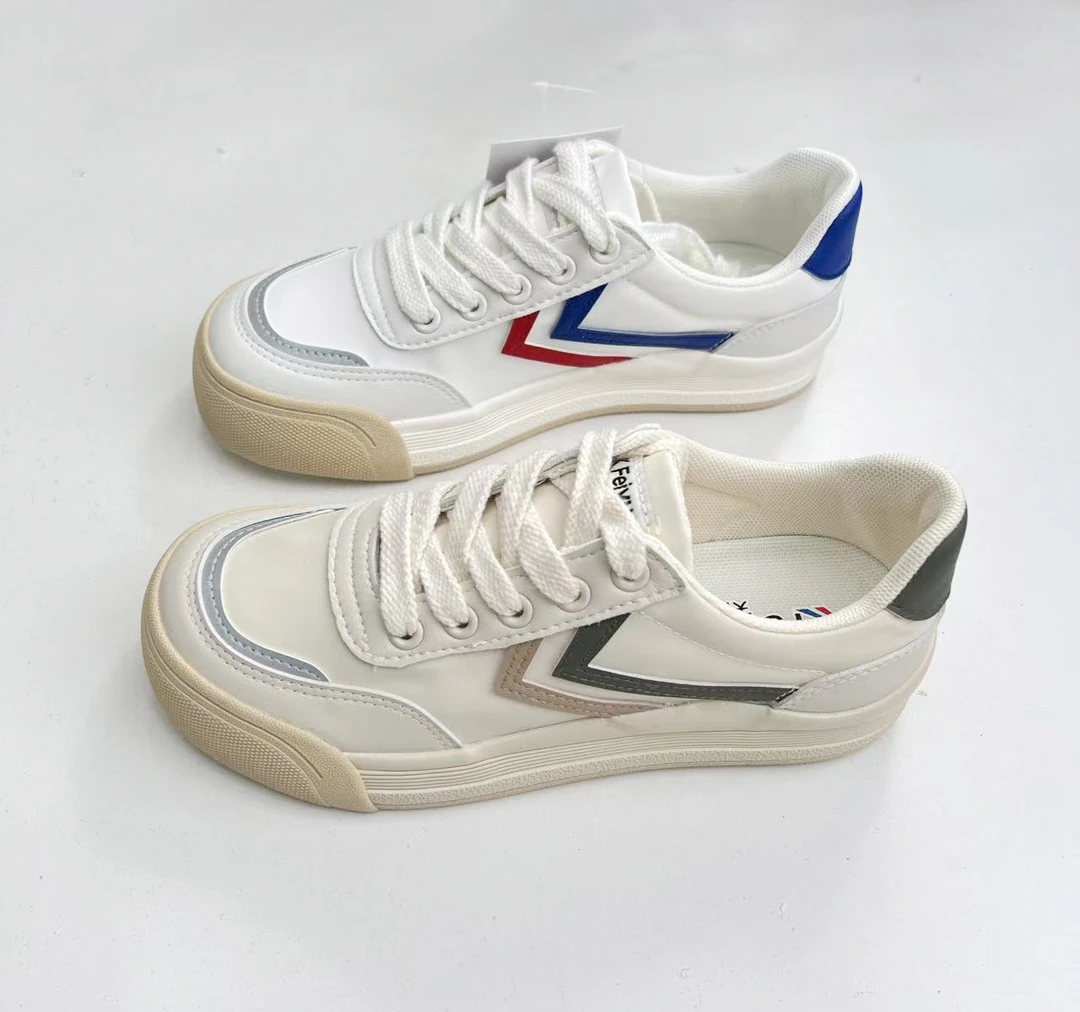 德训鞋女2025春季新款复古韩版厚底爆款百搭软底休闲运动板鞋