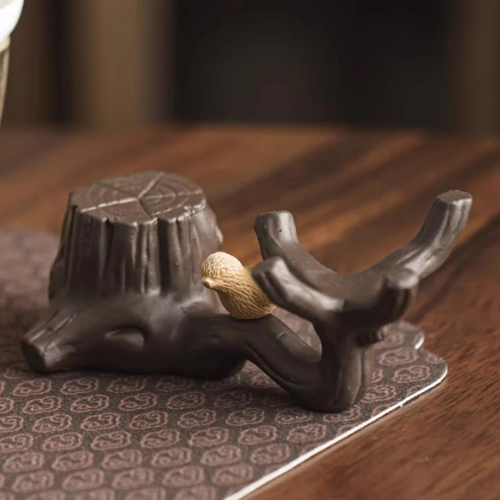 一福创意紫砂盖置茶壶盖托茶漏架家用中式茶台小摆件功夫茶具配件