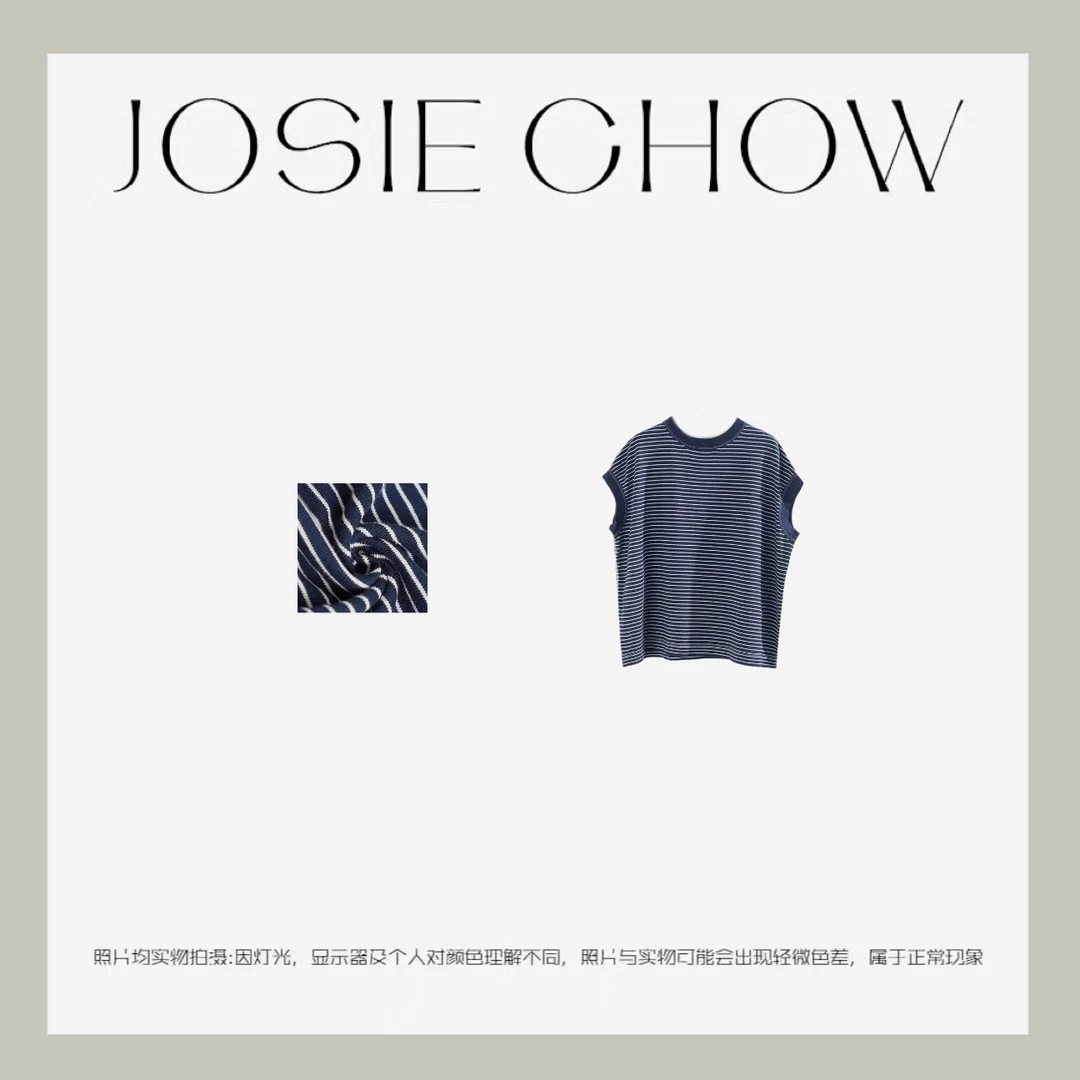 JOSIE CHOW【蝙蝠袖】女款春夏设计奢华感短袖T恤。RL721183