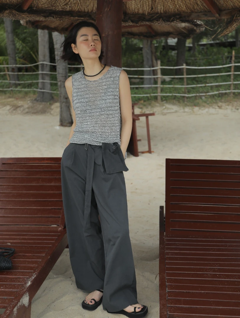 《5.17-18大上新》挺括有型高腰百搭休闲裤 00690