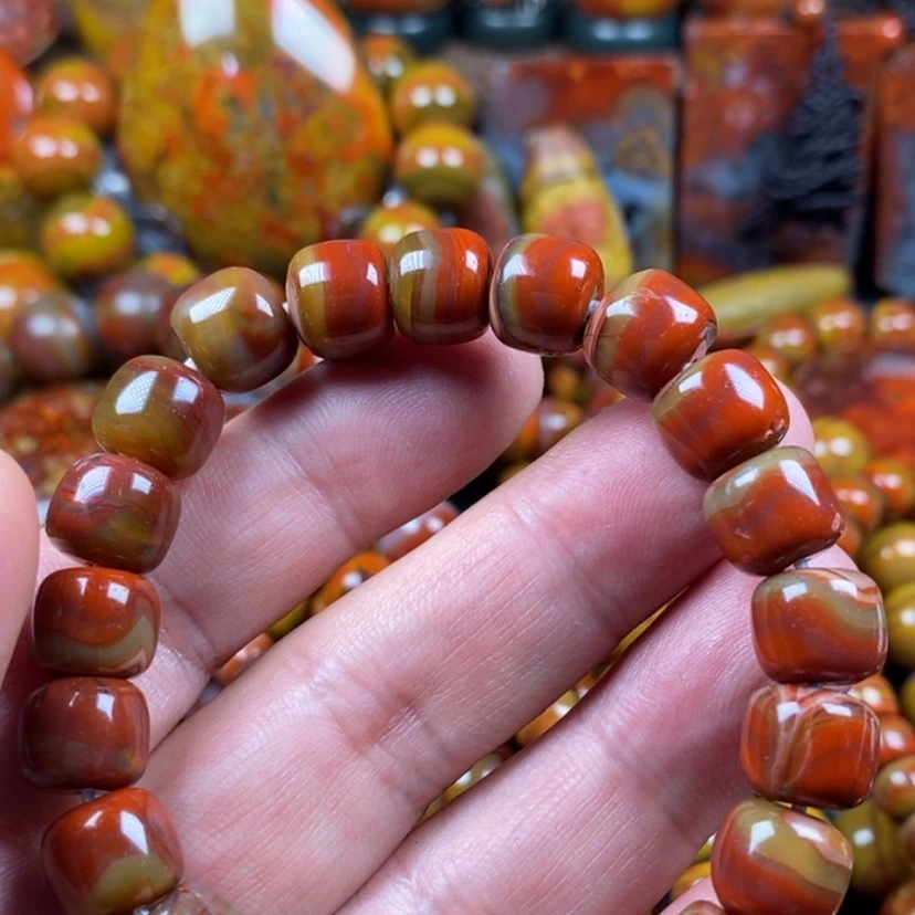 【闪购商品】玛瑙/玉髓手链未镶嵌泥****红