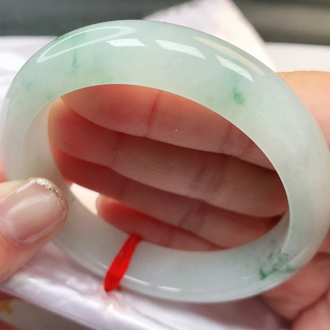 未镶嵌手镯翡翠缅甸纯天然A货翡翠小飘花148号