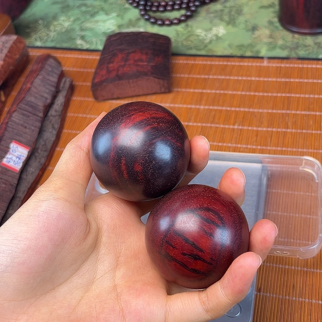 檀香紫檀（小叶紫檀）手球4.8 印度小叶紫檀高油密
