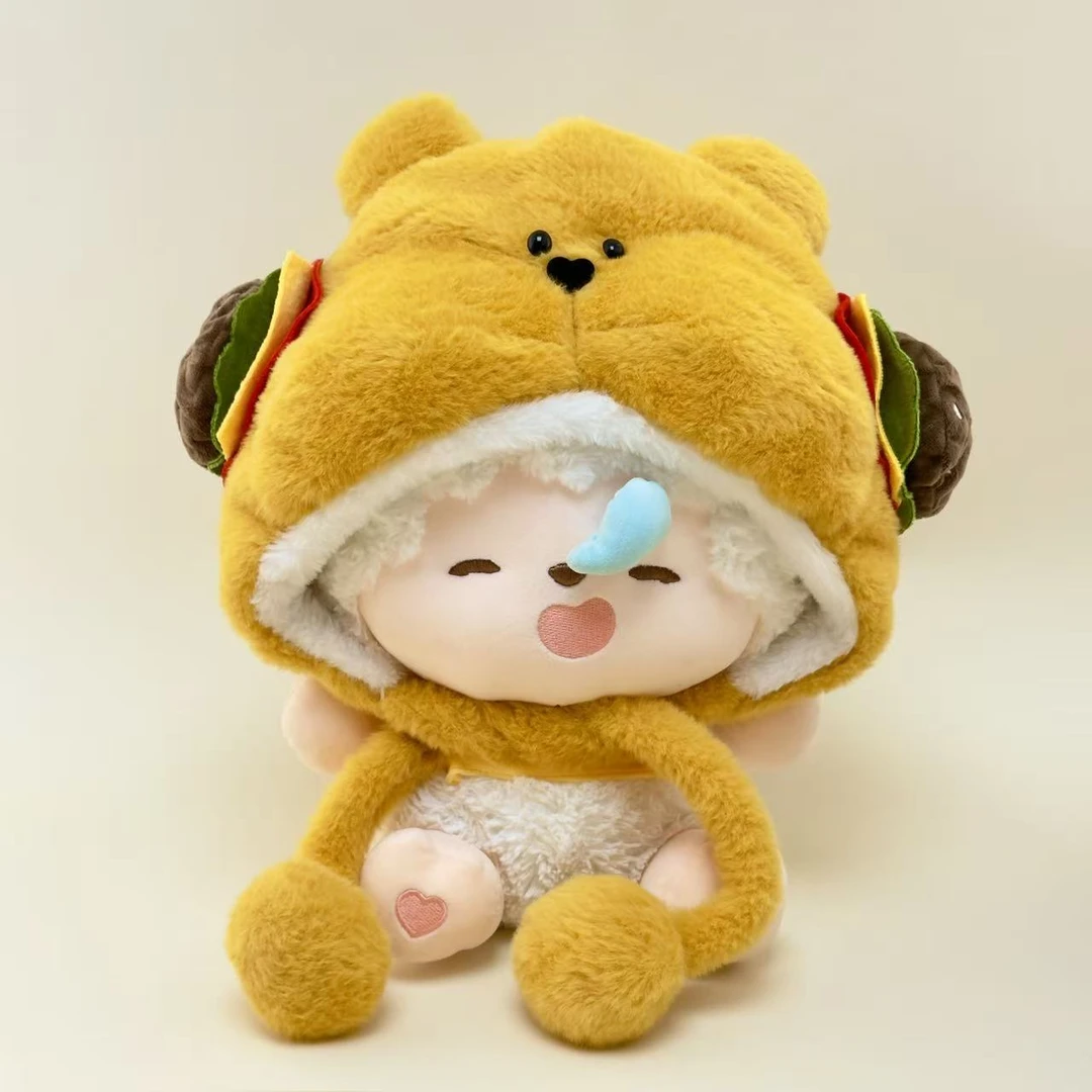 【喜洋洋与灰太狼娃衣】可爱汉堡耳机猫帽子女秋冬加绒加厚保暖防寒