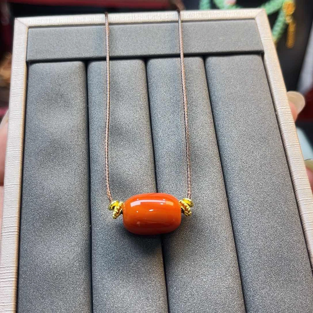 翡翠未镶嵌项链炸