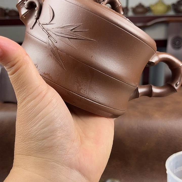 茶杯紫砂好好看看书好好