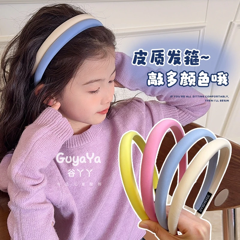 春天糖果色海绵发箍小女孩不勒头箍2025新款儿童压发卡捆宝宝头饰