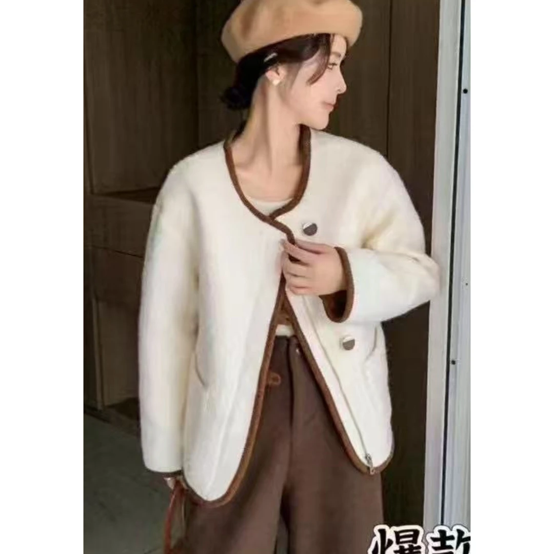 无印心匠小香款~圆领+单排扣- 时尚短款&外套  A23767