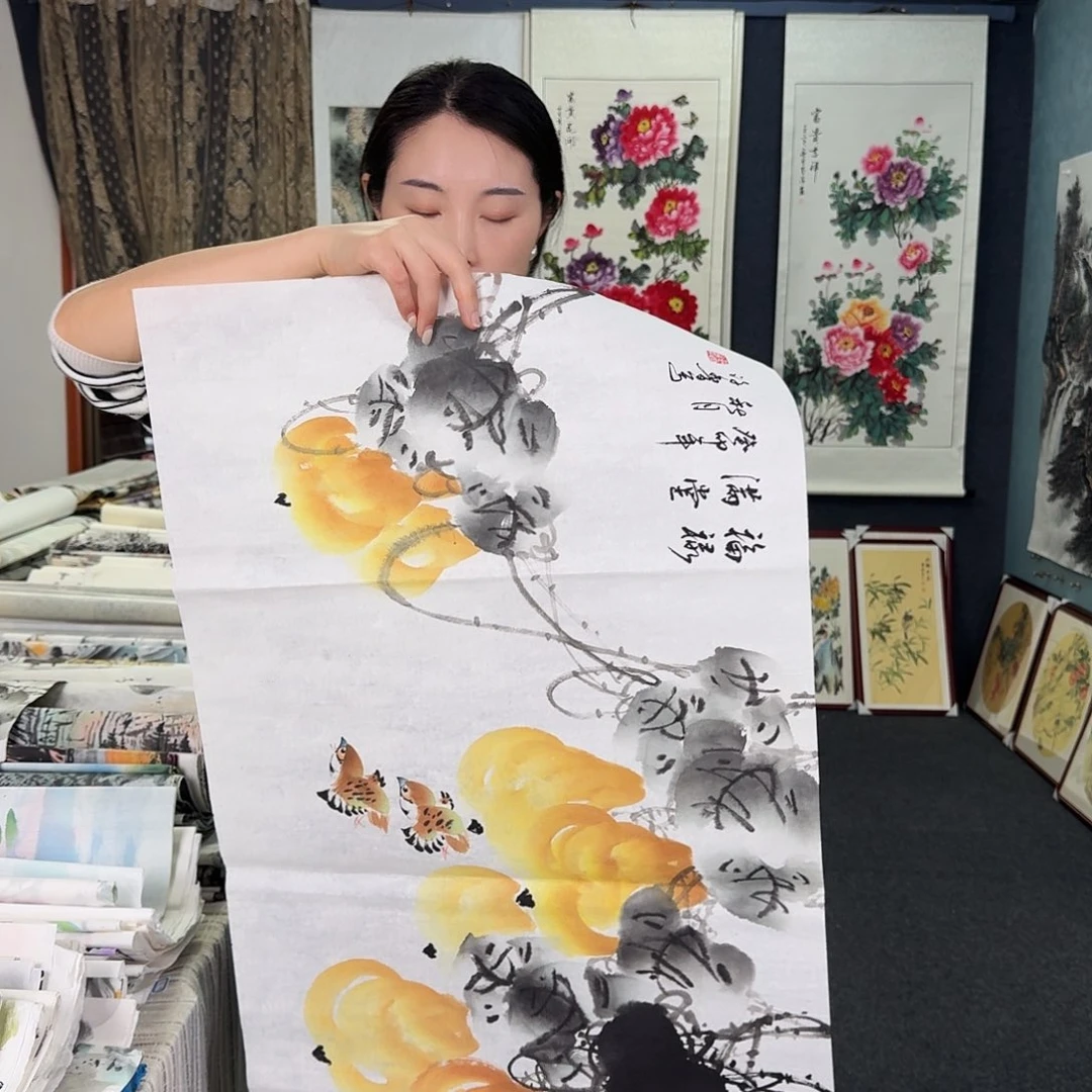 纯手绘国画作品作品